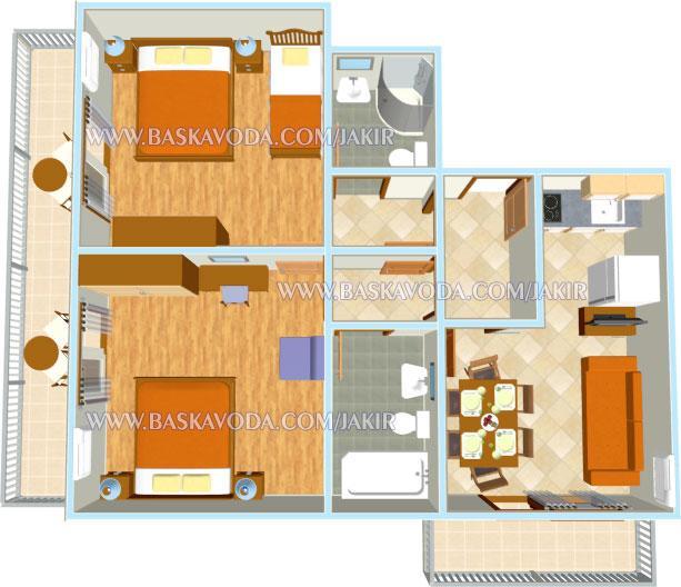 Apartman Jakir Baška Voda Extérieur photo